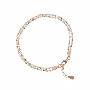 Dual Layer Classic Italian Bracelet in Sterling Silver