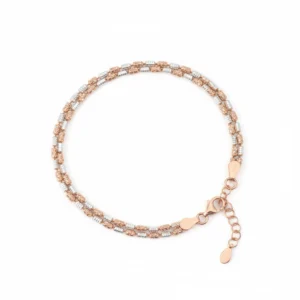 Dual Layer Italian Bracelet in Sterling Silver