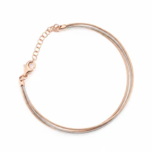 Meloni Serene Strands Italian Bracelet in 925 Sterling Silver