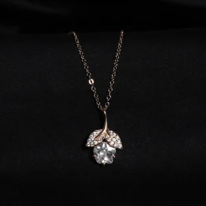 silver floral pendant