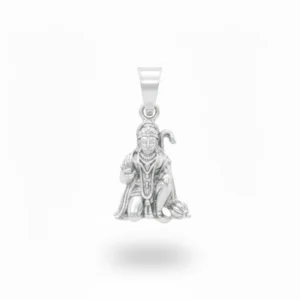 Lord hanuman silver pendant