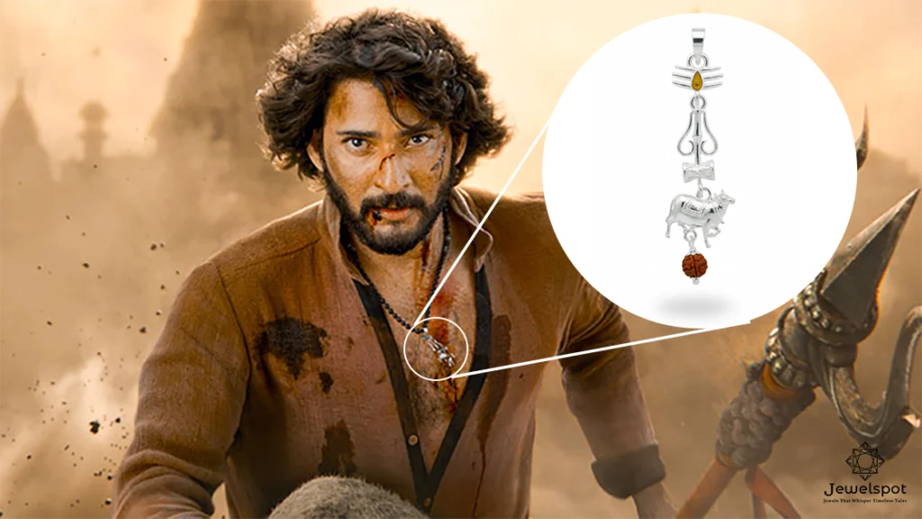 mahesh babu varanasi globetrotter silver pendant