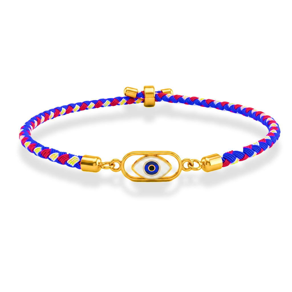 Evil eye rakhi in silver