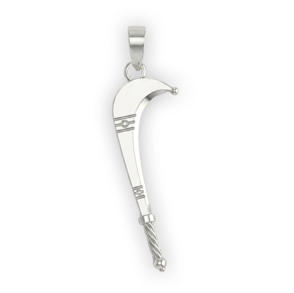 Silver aruval pendant